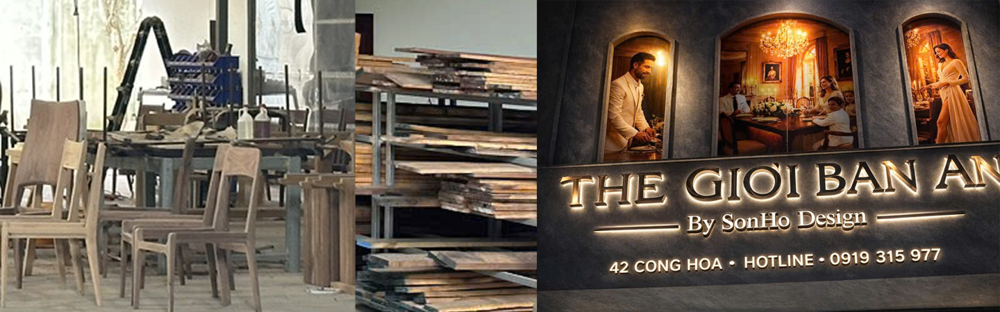 Xưởng Sản xuất & Showroom Chuyên bàn ghế ăn cao cấp